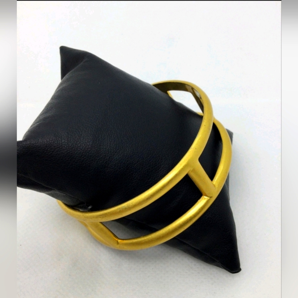 Madewell Goldotone Open Work Bangle Bracelet